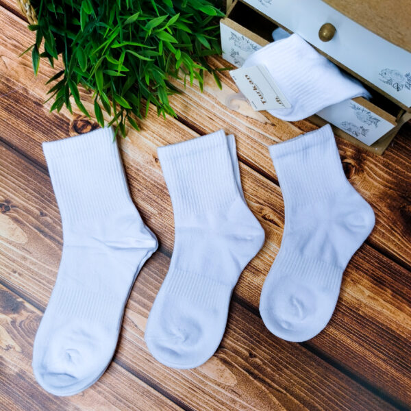 детские белые носки